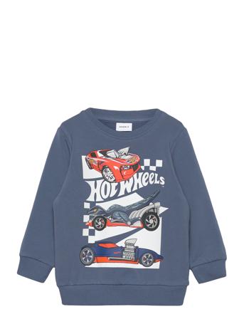 Nmmapeto Hotwheels Sweat Bru Vde Sweat-shirt Genser Blå Name It*Betinget Tilbud