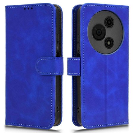 För TCL 605 4G Läderfodral Skinnkänsla Anti-dropp Plånbok Flip Telefonfodral [DB]