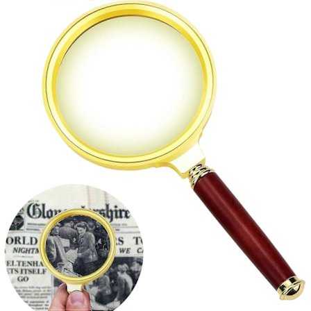 10X Forstørrelsesglass, Håndholdt Forstørrelsesglass - Profesjonelle Forstørrelsesglass for Lesing - Stort Forstørrelsesglass for Lesing - Lese 