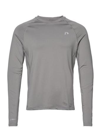 Nwlcolumbus L/S Men T-shirts Long-sleeved Grå Newline