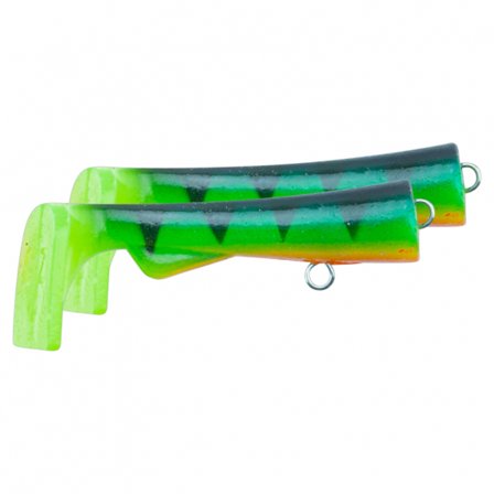 Svartzonker Ugly Louis Junior Paddle Tail (2pcs) - Fire Tiger
