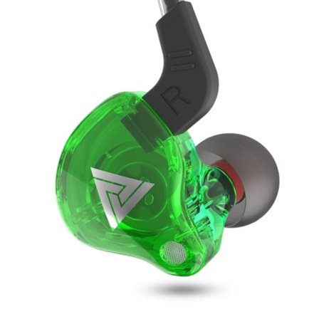 QKZ AK6 2 PCS In-Ear 3,5 mm trådbundna subwoofer-sportlurar