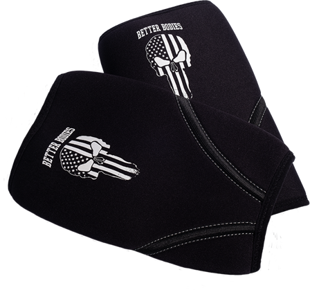 Better Bodies Gear Skull Neoprene Knee Sleeve, Black