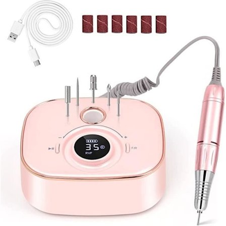 (Pink) Neglefil - ZGEER - Pink Model - 35000 RPM - Genopladelig - LED Display