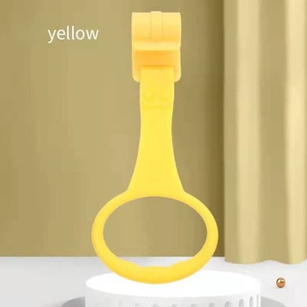 2/4 STK Lekegrind Pull Ring Baby Crib Kroker GUL 2 STK 2 STK