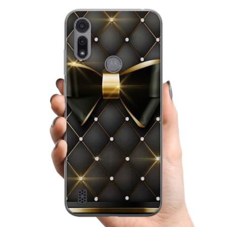 Motorola Moto E6i TPU Mobilskal Gyllene rosett