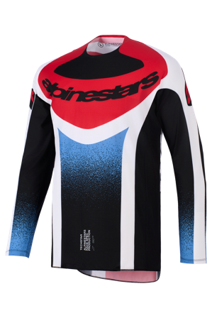 Maillot Cross Alpinestars Techstar Knif Noir/Blanc/Rouge M