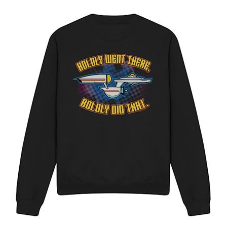 Star Trek Quogs Unisex Vuxen Bold Sweatshirt S Svart