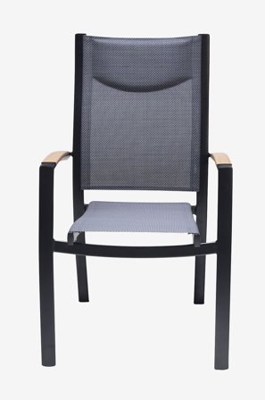 LifestyleGarden - Pinottavat tuolit 4 kpl PANAMA - Musta - Ruokapöydän tuolit - - Homeroom