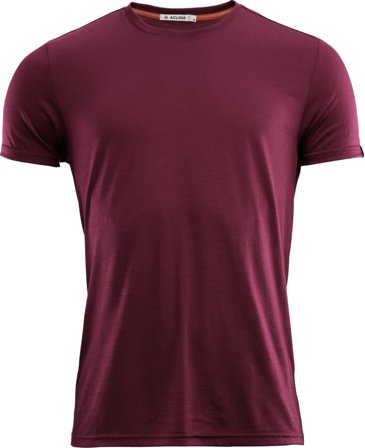 Aclima LightWool T-shirt Round Neck Man Men short-sleeved sweaters Purple S