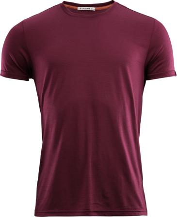 Aclima LightWool T-shirt Round Neck Man Men short-sleeved sweaters Purple M