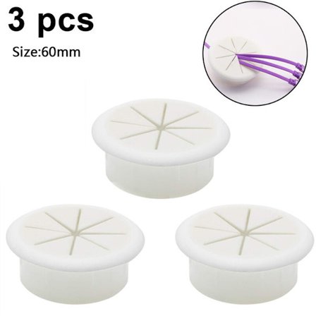 3 stk. skrivebords kabelgennemføringer computer kabel hul dæksel skrivebord kabel ledning dæksel