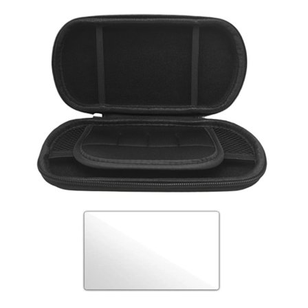 Skjermbeskytter i herdet glass og bæreveske for Trimui håndholdt spillkonsoll, klar beskyttelsesfilm