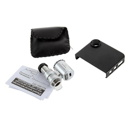 Kannettava 60x Mikroskooppilinssi LED iPhone 4:lle