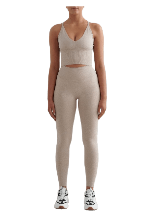 aim'n Shape Seamless Tights Underdelar Dam Beige M