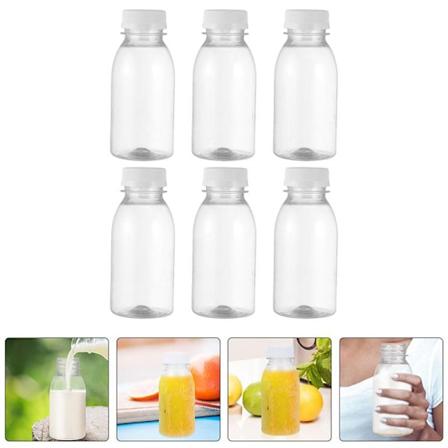 6 stk. 250 ml mælkeflasker, saftflasker, lækagesikre mælkeflasker 6PCS