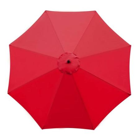 Vaihtokatos aurinkovarjoon, 8-puolainen, 3 m, vedenpitävä, UV-suoja, vaihtokankaat, punainen red