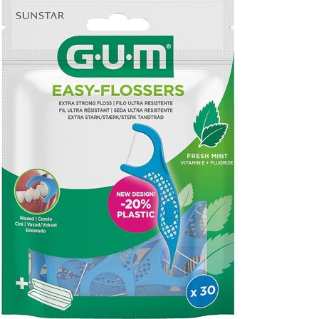 GUM Easy Flossers 30 stk, Medicin & Pleje, Mund & Tandpleje, Tandstikker