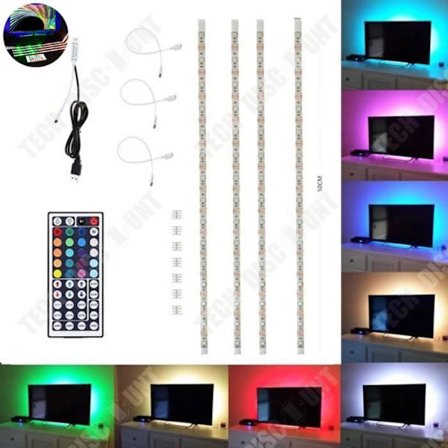 Ljusband LED - TD - 5 meter - 150 SMD 5050 RGB - 44-tangents fjärrkontroll - 5A 12V strömförsörjning