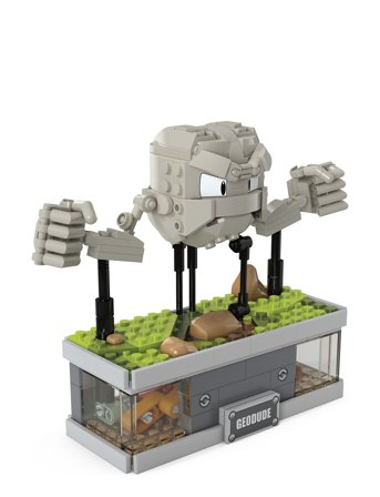 Pokémon Mini Motion Geodude Building Kit With Motion For Collectors Patterned Mega