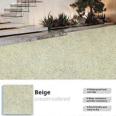 Høyglans Marmoreffekt Selvutjevnende Gulvbelegg Garasje Vanntett Maling