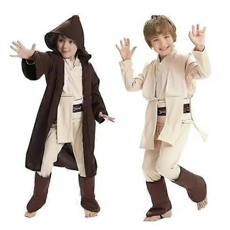Jedi Knight-dräkt för barn, rollspelsset Obi-Wan Kenobi-uniform - Perfet