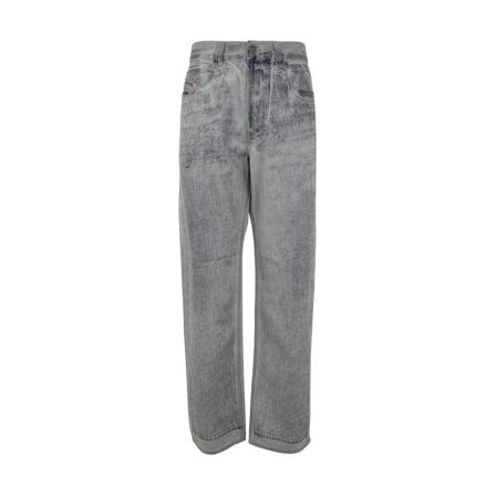 Diesel, Straight Jeans Grijs, Heren, Maat:W30 L32