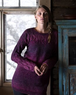 Kjole i blonde-strik - Novita