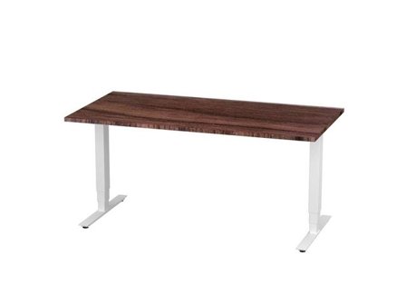 deNord Design Bord höj/sänk Pro 1600x800 valnöt/vit - Lyreco - Kontorsmöbler och inredning - Bord och hurtsar - Skrivbord - Höj/sänkbar