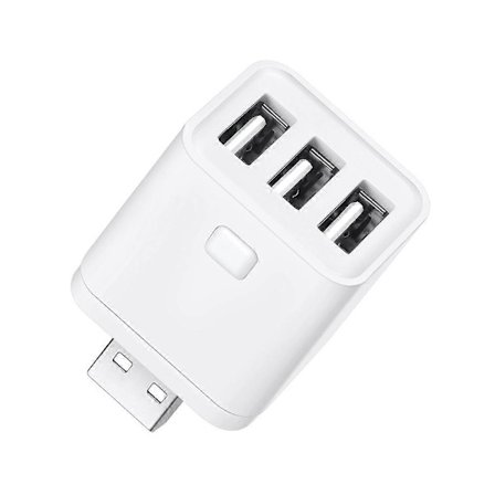Tuya WiFi USB Adapterbryter 3-veis 5V Mini USB Strømadapter Smart Life-kontroll via Alexa Yandex