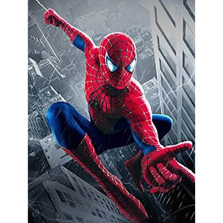 30 x 40 cm, Spider-Man Diamond Painting Broderi Diamant Maleri
