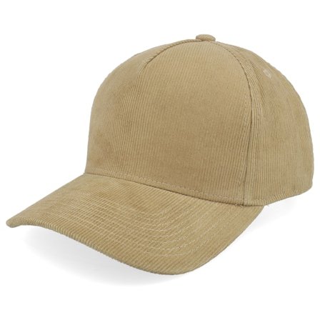 Equip - Beige adjustable Caps - Cord Blank Khaki A-frame Adjustable @ Hatstore