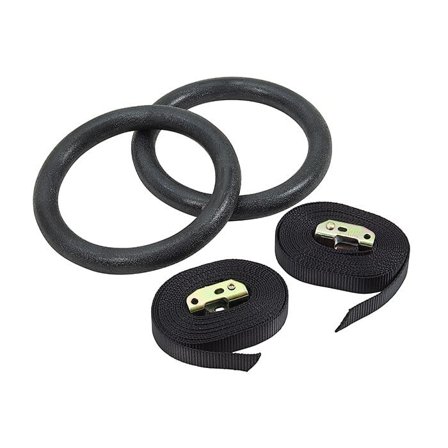 Master Fitness Gymnastic Rings, Black