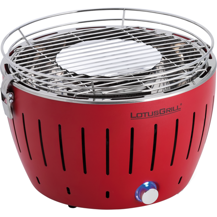 LotusGrill G-RO-280 Kulgrill 28 cm, rød, Madlavning & grill