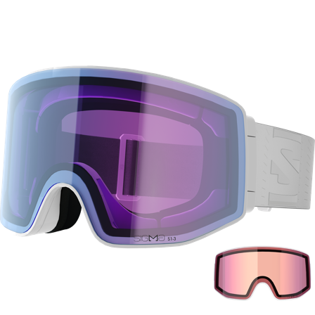 Salomon - Maschere Sentry Prime Sigmaphoto +1lens - White