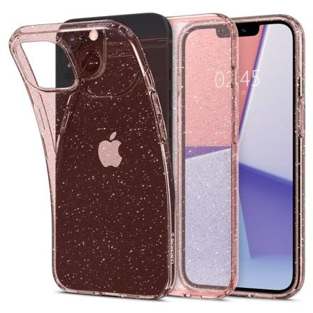 Spigen Liquid Crystal Mobilskal Iphone 13 - Glitter Rosa Rosa