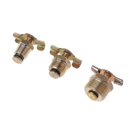 Solid messing kompressor lufttank portbeslag tappeventil