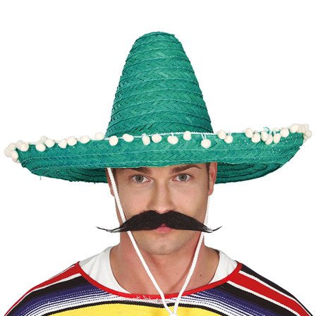 Sombrerohat Grøn 50 cm