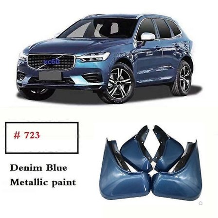 Etu- ja takalokasuojat sininen, yhteensopiva Volvo XC60 S90 18 2019 2020 2021 2022 kanssa, lokasuoja, roiskesuoja, lianestosuoja, lisävarusteet