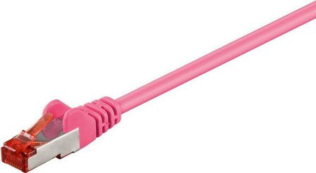 MicroConnect nettverkskabel - 3 m - rosa