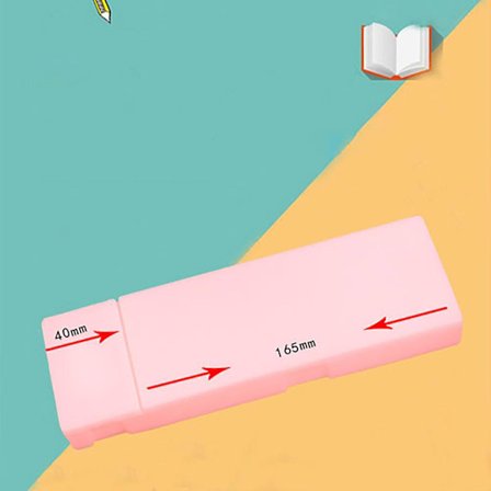 Genomskinlig matt brevpapperslåda Multifunktionell förvaringspenna för studentbrevpapper