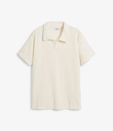 Kappahl | Pikétröja i frotté | Offwhite