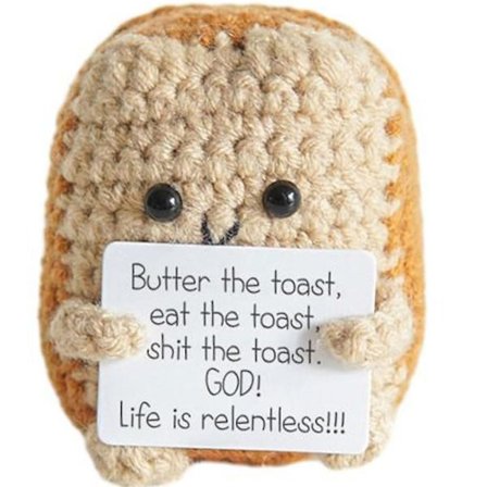 Håndlavet gør-det-selv følelsesmæssig støtte Syltet gave, hæklet sød hæklet strikkedukke, hjemmedekoration ornamentgaver