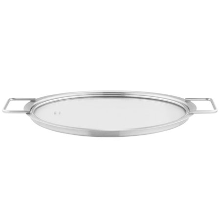 Eva trio Glasslokk 24 cm' - 'Børstet stål