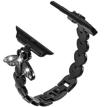 Ranneke Yhteensopiva Apple Watch -ranneke 42mm 44mm 45mm Miehet Naiset Iwatch-ranneke Alloy-ranneke Apple Watch Series 7/6/5/se/4/3/2/1, Muoti Bee 