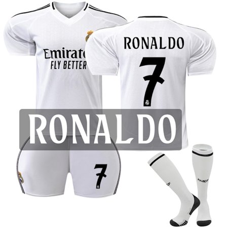 Real Madrid Hjemme Fotballdrakt Barn 2024-2025 Nr. 7 Cristiano Ronaldo