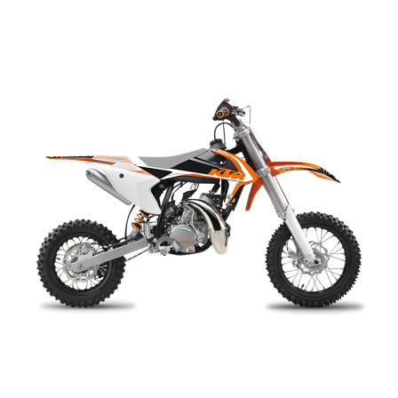 Dekorset Blackbird Dream 4 Orange-Schwarz-Weiß - KTM 125 EXC 1998-2000