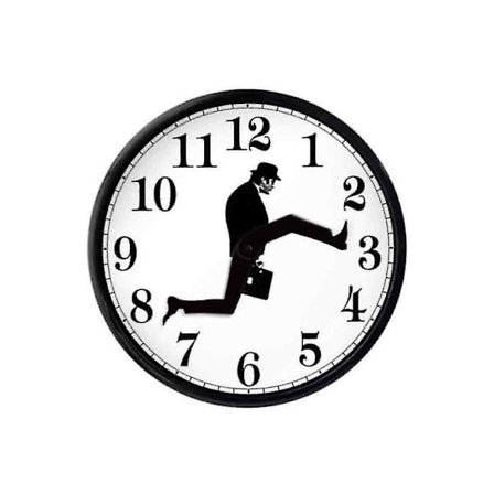Monty Python Inspired Silly Walk Wall Clock Creative Silent Mute Clock Wall Art For Home Living