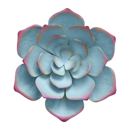 Metal Blomst Vægdekoration - 14.1'' Vægkunst Dekorationer Hængende til Soveværelsesindretning