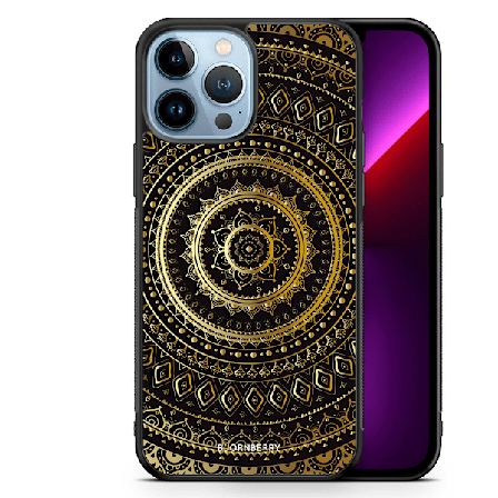 Bjornberry Skal iPhone 13 Pro Max - Guld Mandala